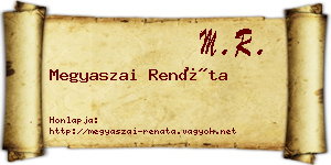 Megyaszai Renáta névjegykártya